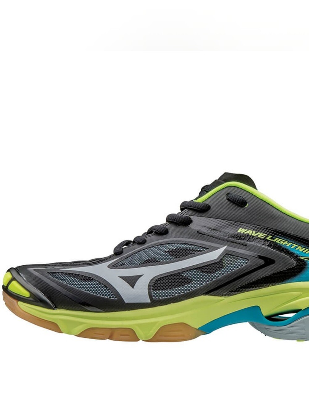 Mizuno Women's Wave Lightning Z3 in Black, Neon Yellow and Blue - Size 7.5